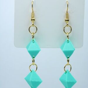 Cute golden tone Earrings Star Beads Long Earrings Steel New